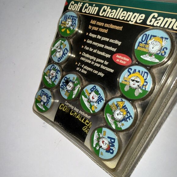 New Golf Coin Challenge Game by World of Golf - #305 | 10 Coins | Carrying Pouch - Picture 2 of 3